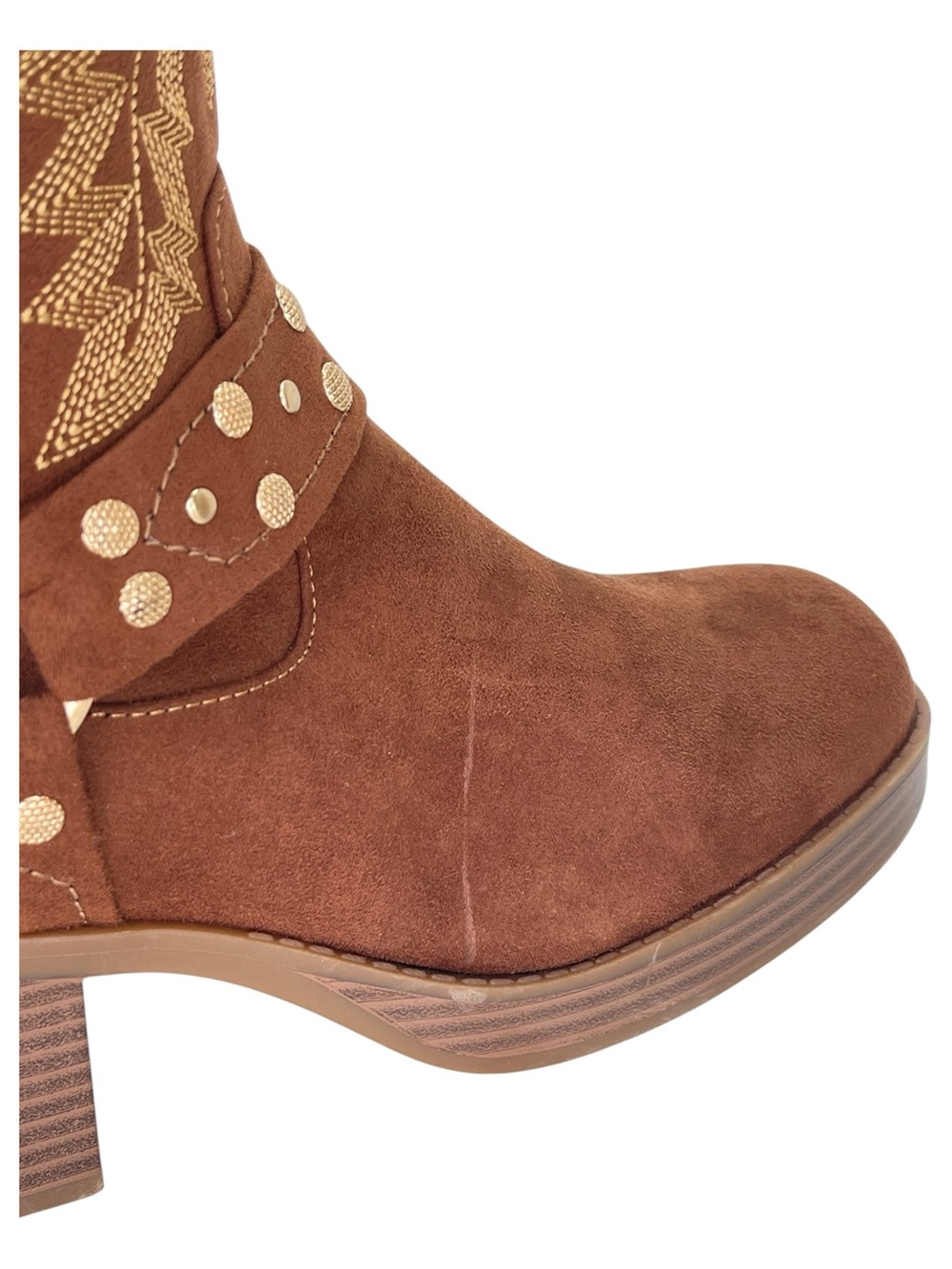 Sun + Stone Norahh Brown Western Style Womens Ankle Boots Size 7.5M - Picture 8 of 12